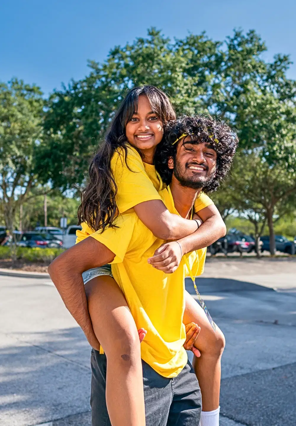 Picture of siblings wearing matching clothes