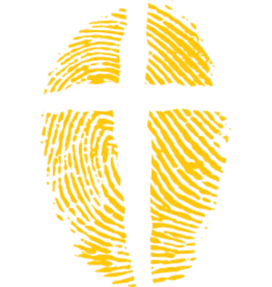 baylife logo fingerprint yellow